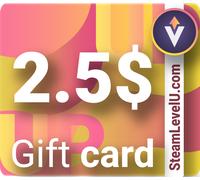 SteamLevelU 2,5 USD Gift Card