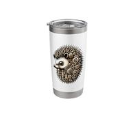 Steampunk Aesthetic Hedgehog Lover Stuff Vintage Hedgehog Stainless Steel Insulated Tumbler