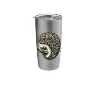 Steampunk Aesthetic Hedgehog Lover Stuff Vintage Hedgehog Stainless Steel Insulated Tumbler