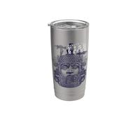 Steampunk Aesthetic Macabra Encyclopedia Maya Statue Stainless Steel Insulated Tumbler