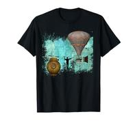 Steampunk Air Ships Anti-Grav Flight Traffic Conductor T-Shirt