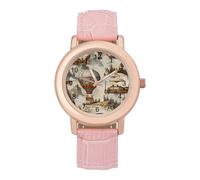 Steampunk Airships Air Balloons Fashion Women's Watch Easy Reader Novelty Slim Quartz Casual Dress Wrist Watches