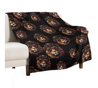 Steampunk And Lion Bedding Throw Blanket Soft Flannel Throws Travel Warm Bed Blankets Gift for Women Men