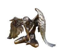 Steampunk Angel Ornament Golden Industrial Home Decor Figurine Statue Sculpture