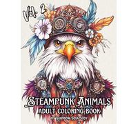 Steampunk Animals Adult Coloring Book Vol.2