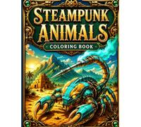 Steampunk Animals Coloring Book For Adults And Teens: Mechanical Warrior Beasts for Creative Relaxation. Vol 2.