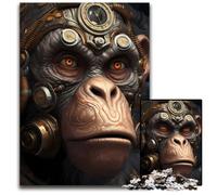 Steampunk ApeJigsaw Puzzles for Adults 1000 Piece Puzzles for Adults Perfect for Halloween Christmas Birthday Gift 1000 PCS(38x26cm)