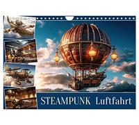 Steampunk aviation UK-Version (Wall Calendar 2026 DIN A4 Landscape), CALVENDO 12 Month Wall Calendar