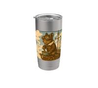 Steampunk Aviator Degu Airship Tea Art Stainless Steel Insulated Tumbler