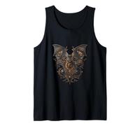 Steampunk Bat Clockwork Vintage Gothic Halloween Metal Art Tank Top