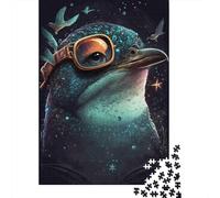 Steampunk Bird Jigsaw Puzzle for Adults 1000 Pieces Puzzle Game Night Sky Relaxing Gift Home Decor 52x38cm/1000pcs