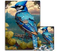 Steampunk BlueJay14b1000 Pieces Puzzles for Adults Jigsaw Puzzles for Home Decor Brain TrainingHoliday Gifts 1000 PCS(75x50cm)