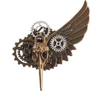 Steampunk Brooch Pin Vintage Mechanical Gear Lapel Pin Gothic Brooch Pin Cool Coat Pin for Women Men Accessory