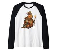 Steampunk Capybara Steam Punk Capybara Vintage Raglan Baseball Tee