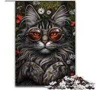 Steampunk Cat 1000 Pieces Jigsaw Puzzles For Teens And Adults, Educational Stress Relief Toy for Is Ideal As A Gift for The Whole Family (size 50x75cm)