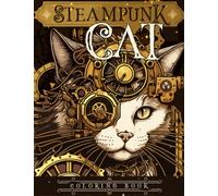 Steampunk Cat Coloring Book: Discover The Enchanting World of Steampunk with Our Delightful Cat-Themed Coloring Pages
