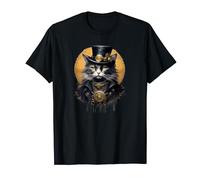 Steampunk Cat - dead death grunge goth Cats - Steam Punk T-Shirt