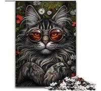 Steampunk Cat Jigsaw Puzzles for Adults 1000 Jigsaws, Challenging Game Toys Every Piece Is Unique - Challenging Family Fun Game (50x75cm)