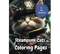 Steampunk Cats Coloring Pages