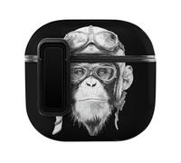 Steampunk Chimp Monkey Printed Earphone Case Cover Compatible for AirPods 4 Earbuds Cases Protective Boxes