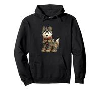 Steampunk Christmas Dog Women Men Kids Steampunk Dog Pullover Hoodie