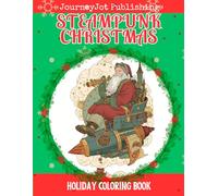 Steampunk Christmas Holiday Coloring Book