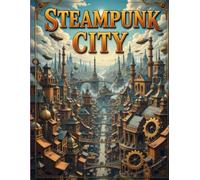 Steampunk City Coloring Book for Adults: Intricate Mechanical Cities & Victorian Fantasy (Steampunk Art & Architecture Coloring Book Series)