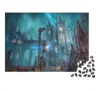 Steampunk City Jigsaw Puzzles 1000 Pieces Recyclable Material Fantasy Art Senior Puzzles Educational Game Decompression Parent Child Game Props 52x38cm/1000pcs