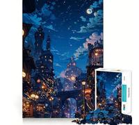 Steampunk City Jigsaw Puzzles for Teenagers 1000 Pieces Mind Puzzle Peaceful Fun Art Assembly Lovely Gift 50x75cm