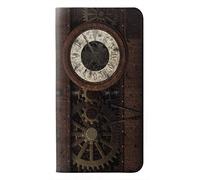 Steampunk Clock Gears PU Leather Flip Case Cover For Samsung Galaxy A41