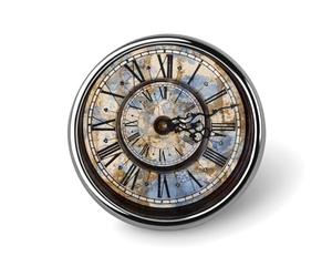 Steampunk Clock Lapel Pins Metal Pin Badge Personalized Pinback Button Badges Classic Round Badge Recognition Enamel Lapel Pin for Jackets, Backpacks, Bags