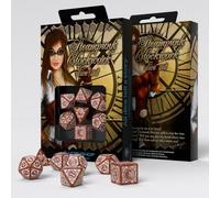 Steampunk Clockwork - Dice Set: Caramel & White