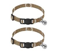 Steampunk Clockwork Gears Adjustable Buckle Kitten Collar 2 Pack Dog Collars for Small Dogs