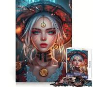 Steampunk Clockwork Girl 1000 Piece Jigsaw Puzzles for Teenagers Smart Game Bonding Time Image Assembly Fine Art Piece 38x26cm