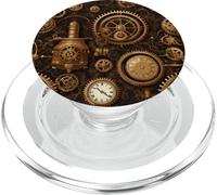 Steampunk Cogs Victorian Antique Gears Steampunk Bike Chain PopSockets PopGrip for MagSafe