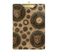 Steampunk Copper Stains Leopard Print Cute Storage Box Acrylic Cute For Nurses Home Contractor Size 9x12
