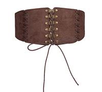 Steampunk Corset Belt Women Waspie Belt Lace-Up Tied for Teenager Girl Victorian Waist Cincher Halloween Cosplay Costume