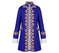 Steampunk Costume Men's 2025 Gothic Coat Men's Midi Medieval Jacket Zip Retro Victorian Court Rock Jacquard Elegant Theatre Clothing Vampire Cosplay Carnival Halloween