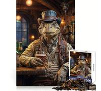 Steampunk Craft Beer Dino for Adults 1000 Piece Puzzle Mind Exercise Toy Gentle Leisure Design Assembly Seasonal Gift 50x75cm