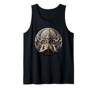 Steampunk Cyborg Kali Biomechanic Skull Steampunk Tank Top