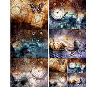 Steampunk Dark Rice Papers, 21 x 27cm - Decoupage Paper Design for Furniture, Mixed Media, Cards & Crafts, Decoupage by CRAFT KREATIVELY