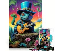 Steampunk Dino Guitarist 1000 Piece Jigsaw Puzzles for Teenagers Smart Game Bonding Time Image Assembly Fine Art Piece 38x52cm