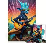 Steampunk Dino Rhythms 1000 Piece Jigsaw Puzzles for Adults Jigsaw Think Toy Calm Relax Clean Cut Wall Art Decor 38x26cm