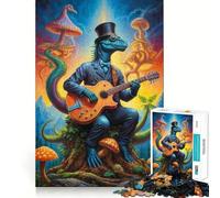 Steampunk Dinosaur Ballads 1000 Piece Jigsaw Puzzle for Teenagers Recall Upgrade Calm Mind Clear Cut Art Collectible 50x75cm