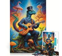 Steampunk Dinosaur Ballads 1000 Piece Jigsaw Puzzles for Adults Jigsaw Logic Toy Indoor Play Precision Cut Cherished Gift 38x52cm