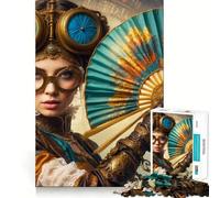 Steampunk Elegance 1000 Pieces Jigsaws Adults Puzzles Gifts Brain Workout Toy Relaxed Mind Art Assembly Memorable Gift 38x52cm