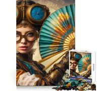 Steampunk Elegance Jigsaw 1000 Pieces for Teenagers Logic Boost Toy Calming Play Premium Edge Art Collectible 50x75cm