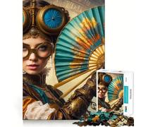 Steampunk Elegance Jigsaw 1000 Pieces for Teenagers Logic Boost Toy Calming Play Premium Edge Art Collectible 50x75cm