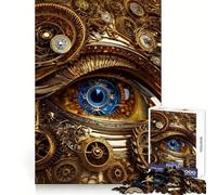 Steampunk Eye 1000 Pieces Jigsaw Puzzles for Teenagers Logic Ability Toy Light Relax Accurate Cut Classic Gift 38x52cm