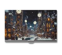 Steampunk Fantasy Kingdom Business Card Case Slim Card Holder